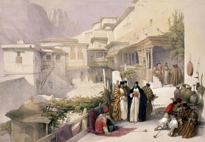 Klooster van St. Catherine, Mount Sinai, 17 februari 1839, plaat 120 uit Volume III van 